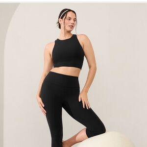 Black Athleta Conscious Crop Bra A-C